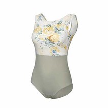 ModLatBal 여성용 탱크 레오타드 발레 댄스 체조 바디수트 [미국 직배송], Beatiful Yellow Flower