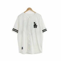 mlb스포츠 화이트 야구유니폼상의 남자 L [115] 6812