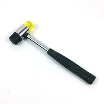 갈색가죽 가죽공예 양용 우레탄 고무망치 텐트장비 자동차공구 가죽펀칭 목타용 25mm