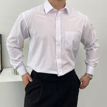 버튼다운 남성 일자핏 고급 화이트 구김적은 빅사이즈 흰 와이셔츠 3014 데일리 정장 예복 오피스룩