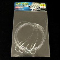 포토리아 야광 바늘 묶음 바늘1봉 5개입 바다양어장 전용, 목줄 4호