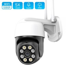가게CCTV 강아지 홈캠 홈 실외 현관 문 농막 CCTV 5MP PTZ Wifi IP 카메라 1080P 4 배 디지털 줌 방수 보안 AI 인간 감지 자동 추적 감시 와이파이, 1080P NO SD Card_영국 플러그