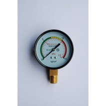 서원콤프레샤 에어탑 SUP타입 압력게이지 75파이 PT3/8(나사외경17mm), 1개