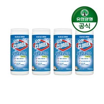유한양행 [본사직영] 유한크로락스 세정살균티슈 퍼시픽 브리즈 & 코코넛 70매, 559g, 4개