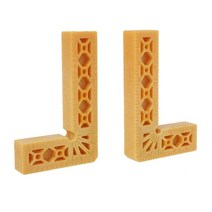 측정검사플라스틱 위치 사각형 직각 클램프 90도 코너 클램프 목공 도구 나무 캐비닛 최고의 선물, 노란색 2