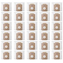 Ecovacs 용 30 Pack 진공 먼지 봉투 Deebot T8 AIVI / T8 / N8 Pro Plus / N8 Pro 로봇 진공 및 청소기 액, 01 White