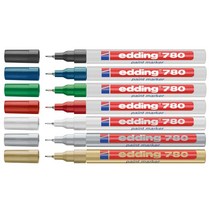 패브릭마카 독일 Edding 780 알코올 내성 고온 마커 0.8MM 금속판 펜 1 개, 03 GREEN