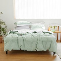 [소프라움] 이프 헝가리80 60수 구스다운 간절기 차렵이불 킹 (색상선택), 민트/킹(MDS23SS04D16MTK)