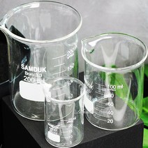 강화 유리 비이커 비커 25ml-1000ml, 비이커 1L  (SD.110150)