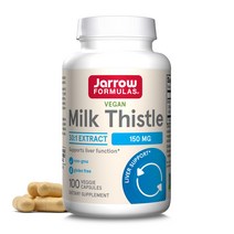 자로우 포뮬라 밀크씨슬 밀크시슬 100캡슐 indena jarrow milk thistle dy, 100정, 1개
