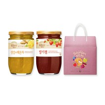 복음자리 실속형선물세트 생강레몬차500g+딸기잼500g