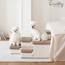 [울리] 울리수납스텝2단/강아지계단/애견계단, STYLE:울리수납스테퍼2단(그레이)