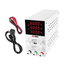 nice-power dc lab 60v 5a 조절 조절 가능한 전원 공급 장치 30v 10a 전압 조정기 안정기 스위칭 벤치 소스, 협력사, 4자리 60V 5A, 1-110V