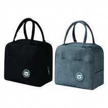 투민샵 도시락필수템 귀여운피크닉 보냉 보온 도시락가방 방수캔버스원단 내부방수 이중손잡이 넉넉한수납, 네이비
