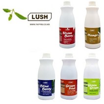 (주)스위트코리아 러쉬 딸기/망고/블루베리/자몽/청포도 농축액베이스 1 800g, 자몽