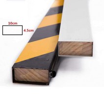 도로 게이트 주차장 자동차 경비 출입바 가드, 104.5cm 사각 극 노란색과 검정색 4미터