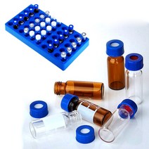 인센스 스틱 홀더 받침대 향꽂이 실험실 1.52ml 투명갈색 유리 헤드스페이스 샘플 병 액체 주입 바이알 크로마토그래피 바이알 실리콘 패드 캡 병 홀더, 유형 g 100pcs