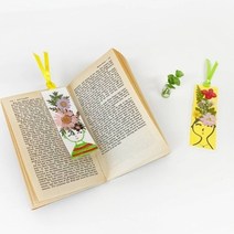 (TD) 압화 북마커(책갈피) 만들기-4인용, 상세페이지 참조, 상세페이지 참조