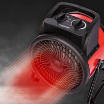 전기히터 터보 PTC 온풍기 3K 레드 FU-2230R 고효율 포터블 팬 히터 강력 순환팬 소형 가정용 캠핑 사무실 추천