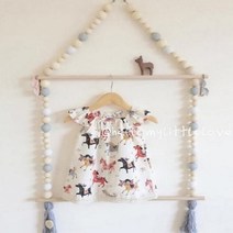 (SM)태슬 벽걸이 옷걸이 행거, 블루