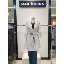 [막스카라] [W몰 ] 세로 스트라이프 7부 자켓 M02MWJ002MEI1