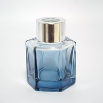 기본 육각 딥블루 그라데이션 디퓨저용기 디퓨져병 50ml, 블랙