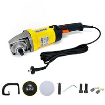 광택기 폴리싱 자동차 광택 무선 1400w 전기 듀얼 액션 파워 오비탈 왁서 버핑 머신 8개 가변 속도, 노란색