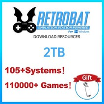 Retrobat 시스템 에뮬레이터 및 컬렉션 게임 자원 PS2/PSP/Wii/Sega Saturn/N64/XBOX/3DO/MAME 10000 3D 게임용 105, usb disk, usb disk