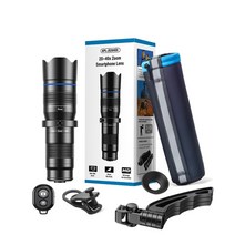 고배율망원경 접안랜즈 망원경배율 apexel hd 금속 20 40x 줌 망원 렌즈 단안 전화 카메라 렌즈+ 미니 삼각대 for samsung iphone 모든 스마트폰, 원격 셔터로