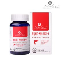 네츄럴메이드 레드 캐나다 좋은 오메가3 지방산 피쉬오일 혈행건강 1 205mg 60캡슐