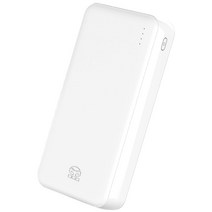디지지 슬림 듀얼 고속충전 보조배터리 20000mAh, 화이트
