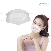 힐링팩토리 입모양 보이는 투명 마스크 국산 입서림 방지 특수필름, 10매
