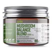 멀티비타민 Earthi Balance Mushroom Supplement Organic Reishi Powder for Mood Immune & Wellness Support