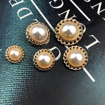 금장 진주 빈티지 고급 단추 스웨터 가디건 코트