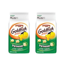 페퍼리지팜 골드피시 베이크드 스낵 크래커 파마산, 파마산(Parmesan), 2개, 187g