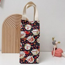 컬러 텀블러 백 캔버스 물병 홀더 캐리 커피 컵 보관 슬리브 커버 핸드백 휴대용 용 폰 우산 액세서리