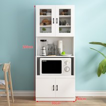 주방 가구 전자렌지대 수납장 오븐 다이 밥솥 렌지대, 2도어, 80cm A