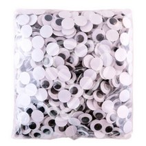 대용량 인형 눈알 스티커 접착 비접착 인형눈 붙이기 만들기 부자재, 접착 20mm - 500개