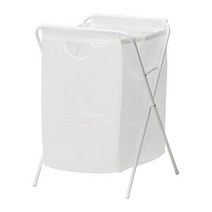 이케아 옐 빨래주머니+스탠드 70L 화이트 41x43x64cm