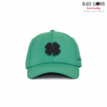 [블랙클로버 공식판매점] 남여공용 골프 모자 프리미엄 클로버 그린 블랙