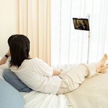 데이웍스 태블릿 아이패드 거치대 침대 X&X 갤럭시탭 핸드폰 거치대, 화이트
