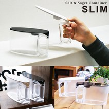 재팬 마나 슬림 양념통/블랙 화이트/조미료케이스, 블랙