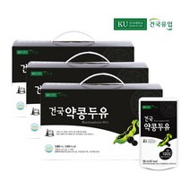 건국 약콩두유 60팩 국산 검은콩(흑태)과 국산 약콩, 1세트