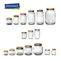 [글라스락]국산 유리병 쨈병/이유식용기/과실청/양념병/저장병/달코미쨈병 250H, 1개