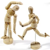 원목 구체관절인형 (5개입) 그림자인형 13cm