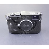라이카 M10P M10R M10M 카메라 보호 속사케이스, M10P이어스타일블랙가죽스트레이트교체용배터리