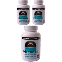 소스내츄럴스 L-트립토판 500mg 타블렛, 120정, 3개
