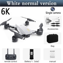 드론 열화상 카메라 5g gps 8k 전문 4k hd 공중 사진 장애물 회피 quadrotor 헬리콥터 원격 제어 거리 3000m, 흰색 6k 일반