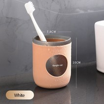 새로운 욕실 플라스틱 가글컵 여행 휴대용 세척 컵 더블 레이어 내구성 홈 칫솔 홀더 스토리지 주최자 컵, 하나, pink