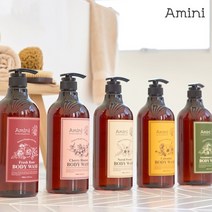 [아미니] 바디워시 플라워 테라피 500ml (5종 중 택1), 선택:제라늄자스민 바디워시 500ml